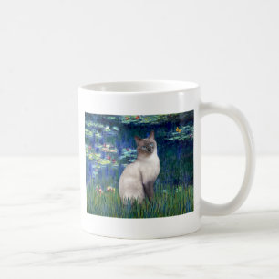 Taza De Café Lilies 5 - gato Siamés de Blue Point