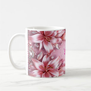 Taza De Café Lilios rosados delicados