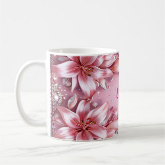 Taza De Café Lilios rosados delicados