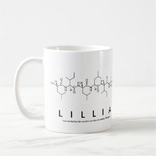 Taza De Café Lillia peptide nombre mug