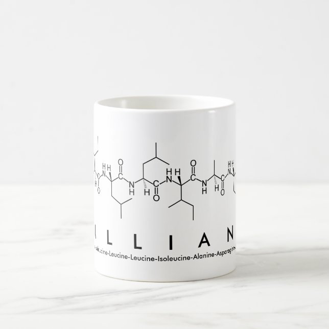 Taza De Café Lilliana peptide nombre mug (Centro)