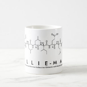 Taza De Café Lillie-Mae peptide nombre mug
