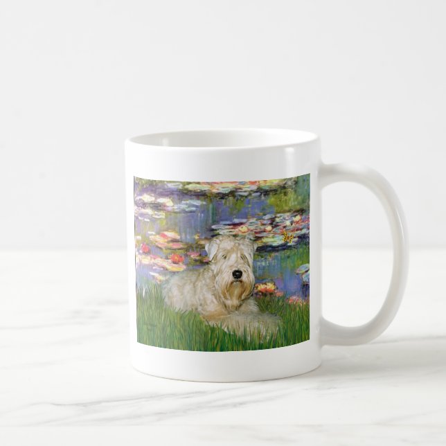 Taza De Café Lillies 2 - Wheaten Terrier 1 (Derecha)