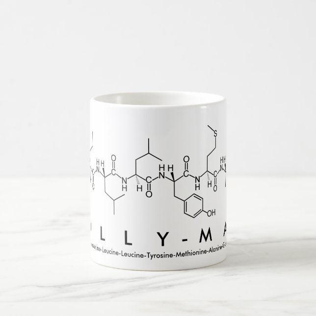 Taza De Café Lilly-Mae peptide nombre mug (Centro)