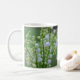 Taza De Café Lily del valle, tazón de café personalizado