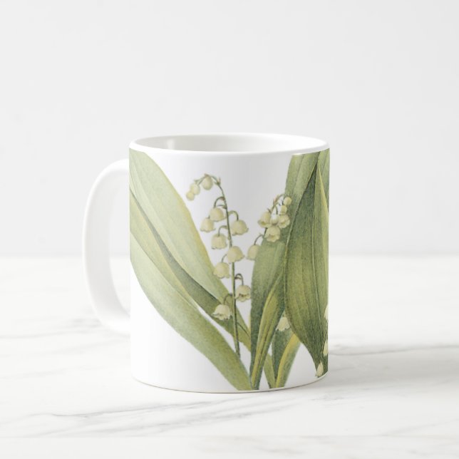 Taza De Café Lily-of-the-Valley (Convallaria majalis) de Redout (Anverso izquierdo)
