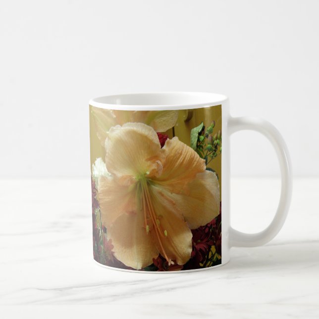 Taza De Café Lily Rosa Bouquet Mug (Derecha)