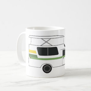 Taza De Café lima retro de limón retro de campista chinook pop