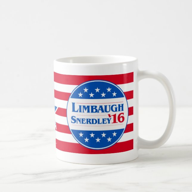 Taza De Café Limbaugh Snerdley 2016 (Derecha)