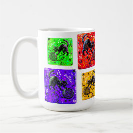 Taza De Café Lime Green Cat Yarn