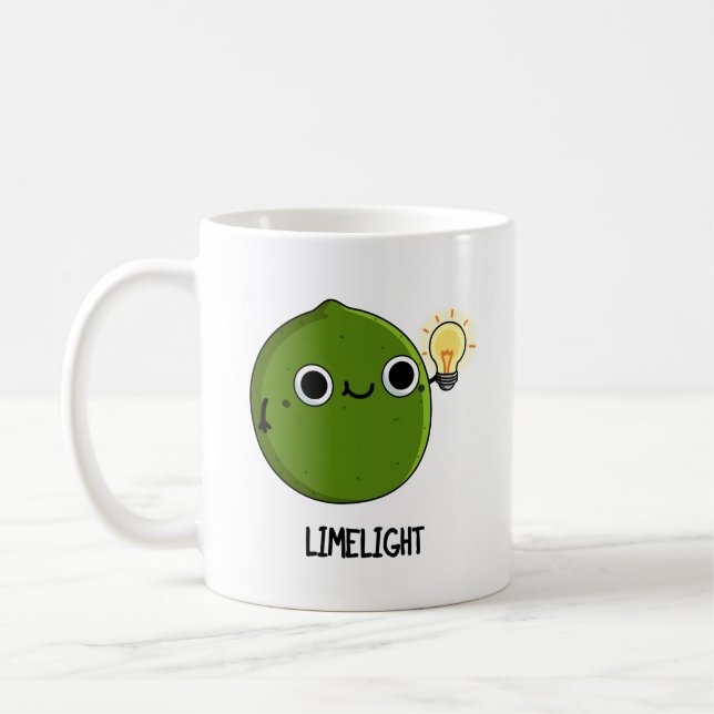 Taza De Café Lime-light Funny Fruit Lime Pun (Izquierda)