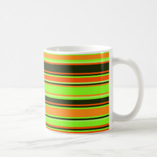 Taza De Café Lime, Naranja y tafetán con tiras de mandarina