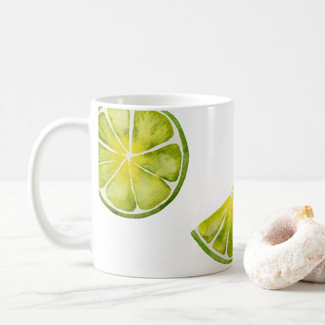 Taza De Café Lime Slices (Con donut)