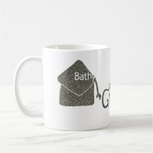 Límite de graduación plateado purpurina añadir nom