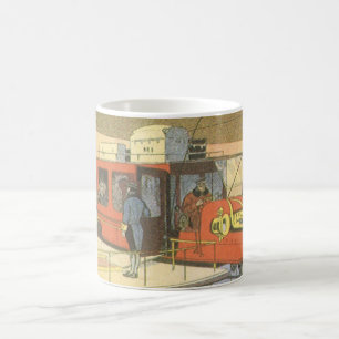 Taza De Café Limo de avión helicóptero de ciencia ficción vinta