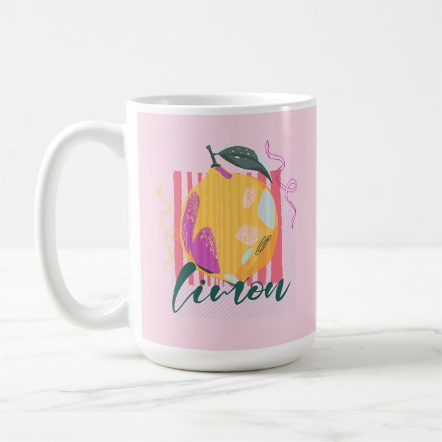 Taza De Café Limon Italiano Limón Rosa (Izquierda)