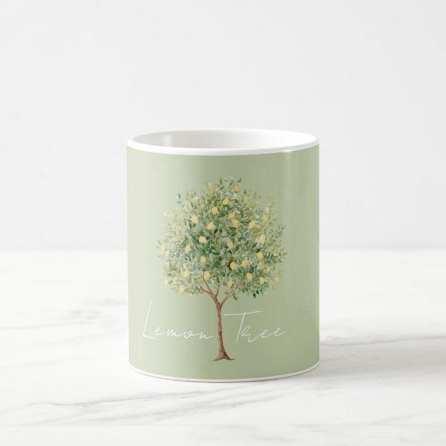 Taza De Café Limón Verde Amarillo (Centro)