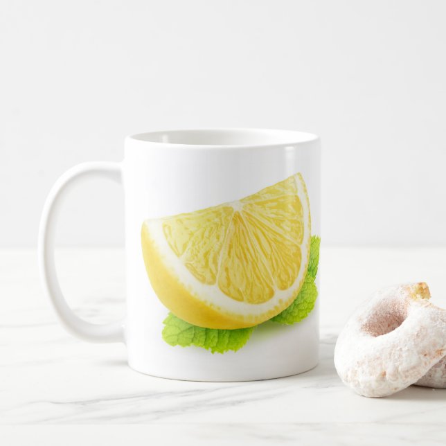 Taza De Café Limón y menta (Con donut)