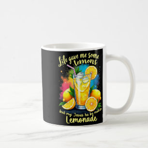 Taza De Café Limonada Biblia La Vida Me Dio Algunos Limones Jes