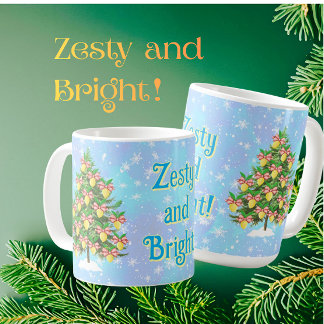 Taza De Café Limonado Festivo y Brillante