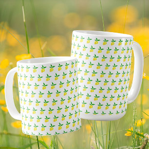 Taza De Café Limones Amarillos