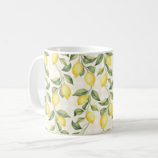 Taza De Café Limones amarillos frescos (Anverso izquierdo)