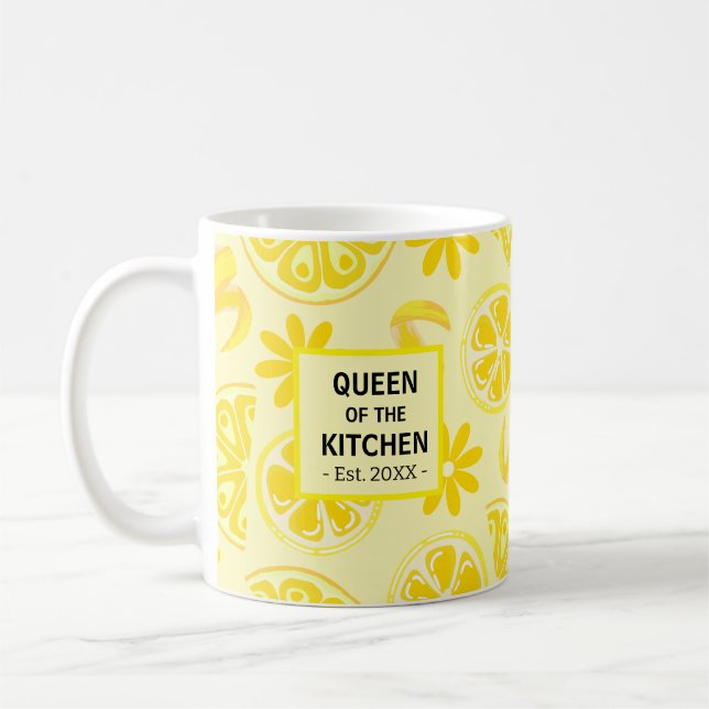 Taza De Café limones citrus limonade chef lindo amarillo (Izquierda)