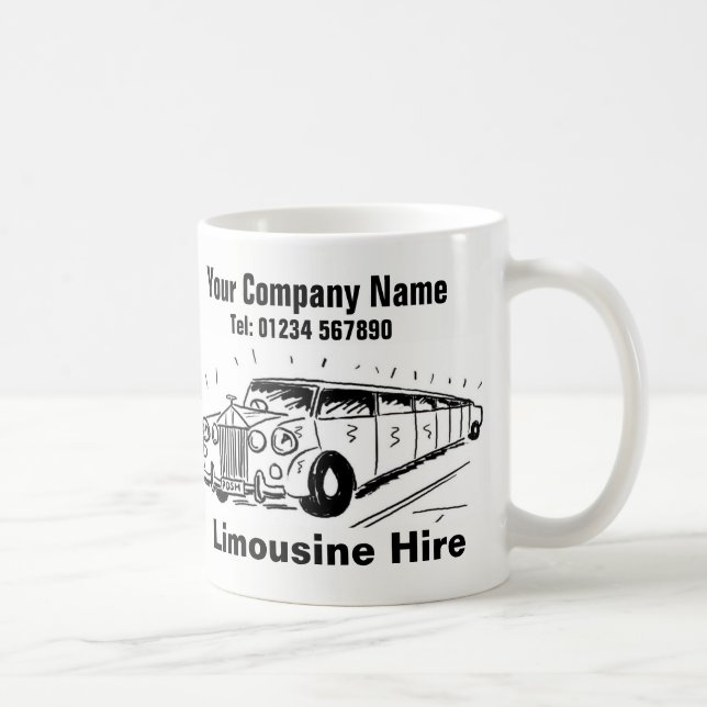 Taza De Café Limousine Hire Personalizado (Derecha)