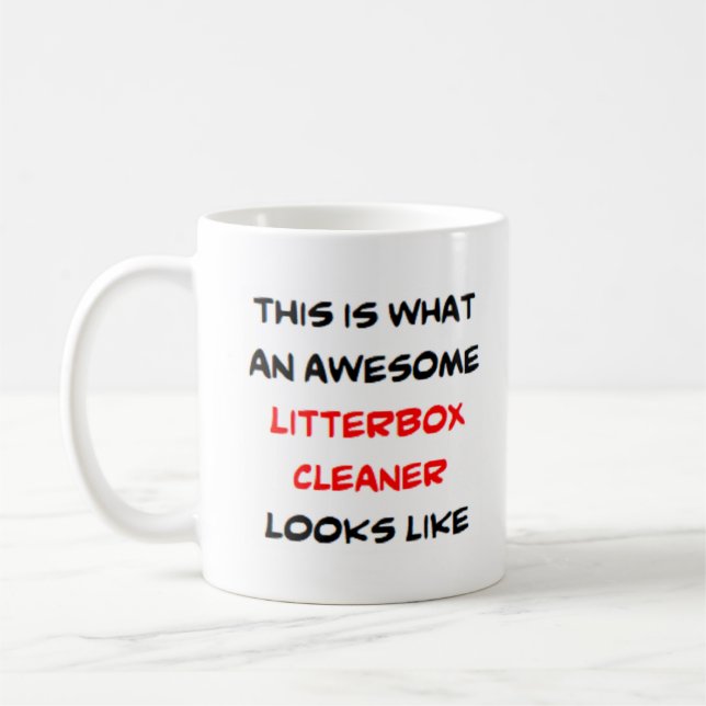 Taza De Café limpiador de buzón de basura, impresionante (Izquierda)