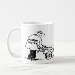 Taza De Café Limpiador de ventanas del director gerente de la e