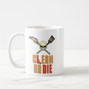 Taza De Café Limpie o muera