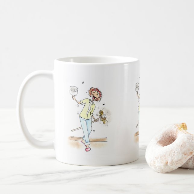 Taza De Café Limpieza de Lady Mug (Con donut)