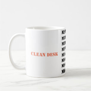 Taza De Café Limpieza del escritorio/desorden del escritorio