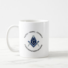 Taza De Café Limpieza masónica azul