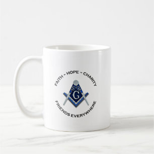 Taza De Café Limpieza masónica azul