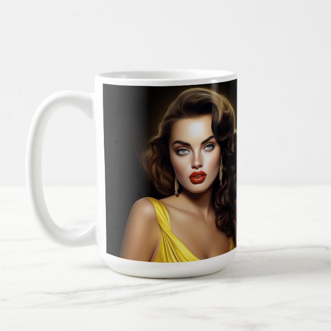 Taza De Café Lina - ¡Super Modelo Latina! (Izquierda)