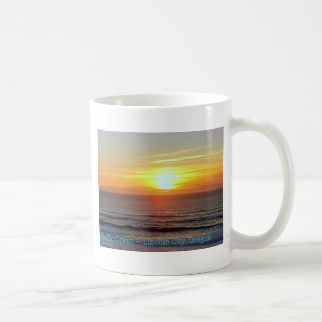 Taza De Café Lincoln City, Oregon - Atardecer (Derecha)