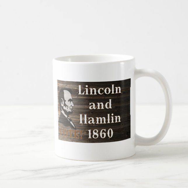 Taza De Café Lincoln-Hamlin 1860 (Derecha)
