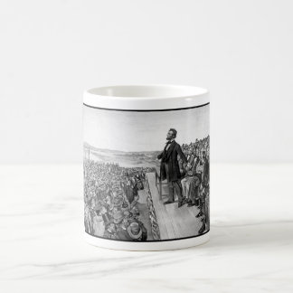 Taza De Café Lincoln que entrega la dirección de Gettysburg