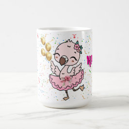 Taza De Café Linda Bailarina de Flamenco Rosa  