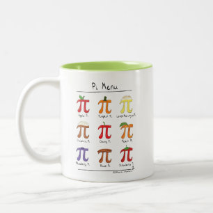 Taza de café linda del día de la matemáticas pi