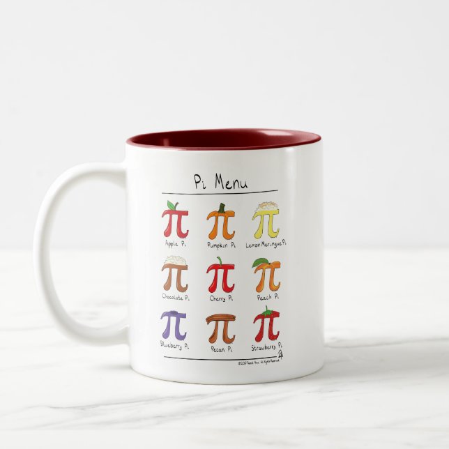 Taza de café linda del día de la matemáticas pi (Izquierda)