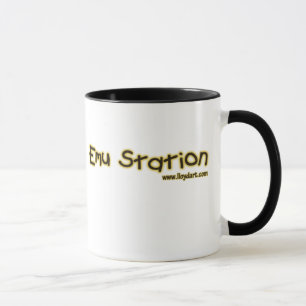 Taza de café linda del Emu