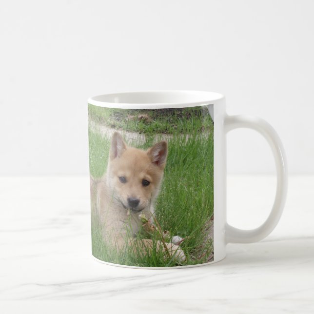 Taza de café linda del perrito (Derecha)