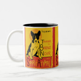 Taza de café linda del perro de Basenji
