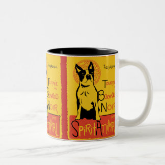 Taza de café linda del perro de Boston Terrier