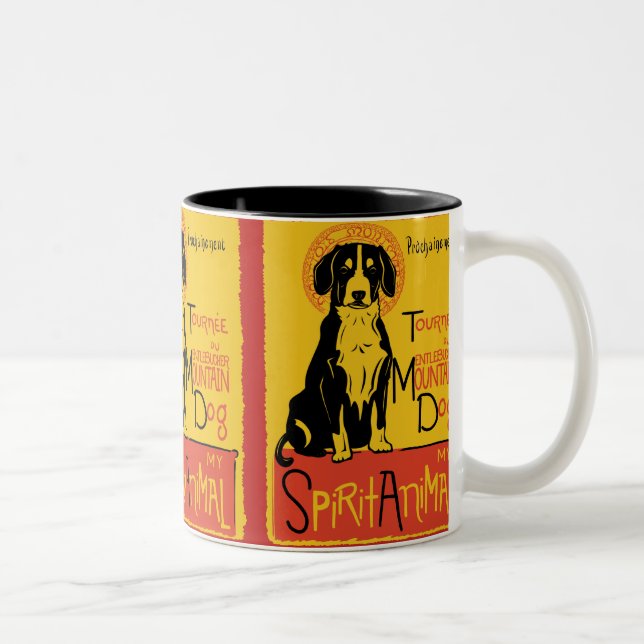 Taza de café linda del perro del perro de la (Derecha)