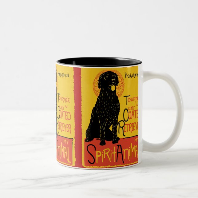 Taza de café linda del perro del perro perdiguero (Derecha)