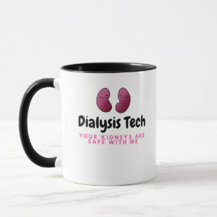 Taza de café linda del riñón de la tecnología