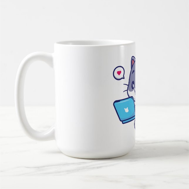 Taza De Café linda estudiante perezosa - tal vez mañana estudia (Izquierda)